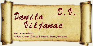 Danilo Viljanac vizit kartica